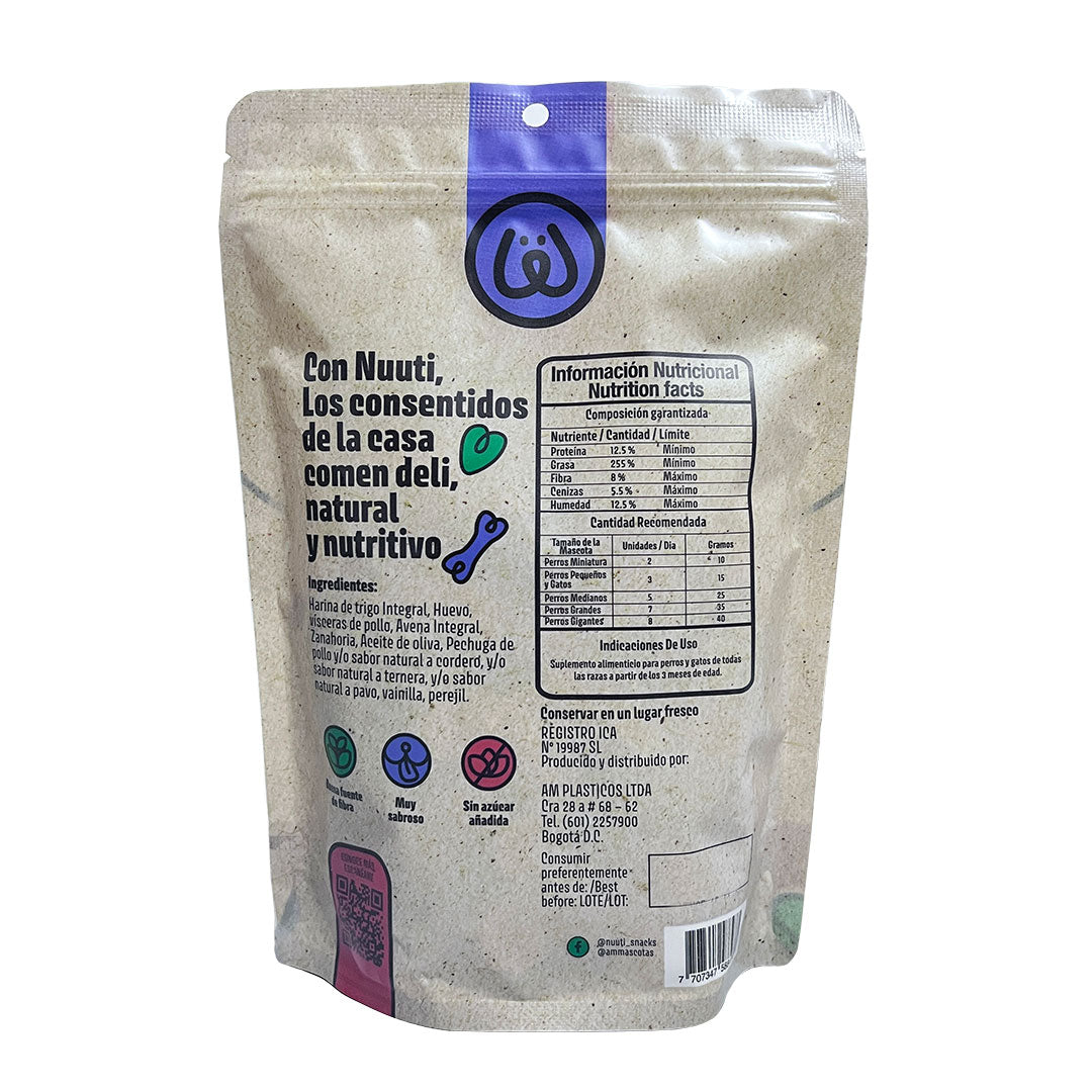 Nuuti Galletas Horneadas gato, 150 g x 2 unidades