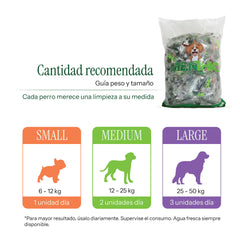 ¡Pague 4 lleve 5! - Menthic Hueso Bolsa Respuesto 1000 gr - Talla Small