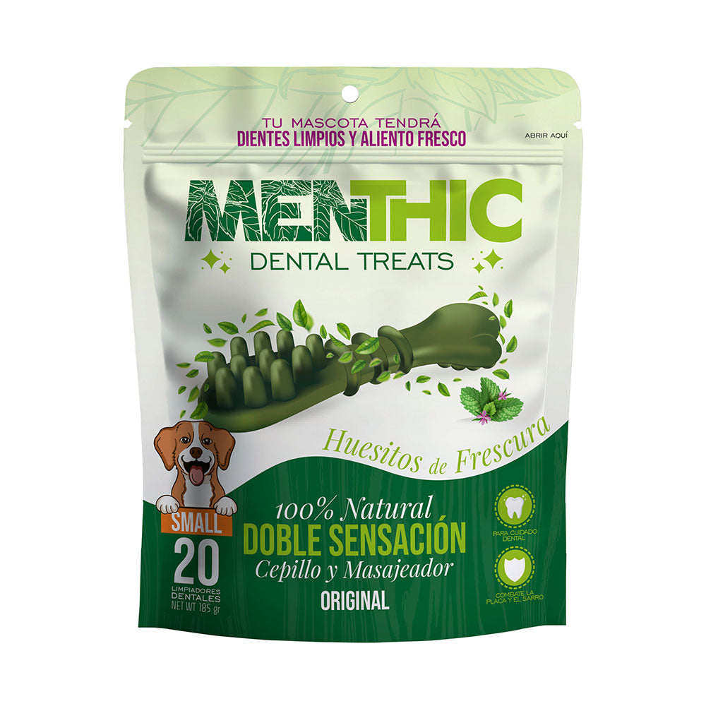 Menthic Dental Treats Cepillos Small, 20 unidades - ¡Lleva 5, Paga 4!