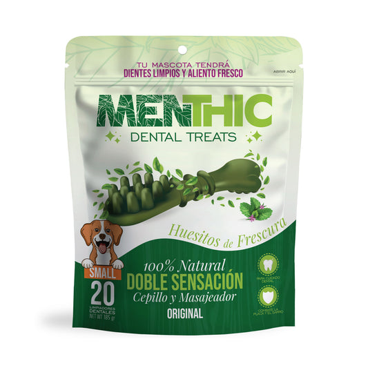 Cepillos Dentales para Perros Menthic Small x20 (185g) – Snack Natural