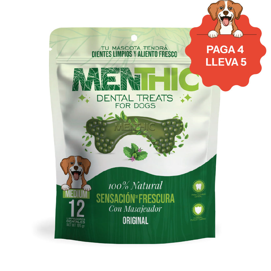 ¡Paga 4 lleva 5! - Menthic Hueso 185 gr - Talla Medium