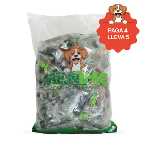 ¡Pague 4 lleve 5! - Menthic Hueso Bolsa Respuesto 1000 gr - Talla Small