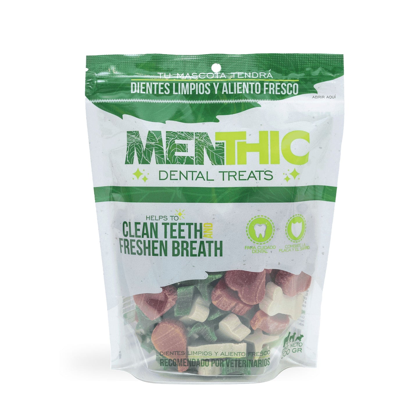 Mix Figuras Dentales para Perros Menthic 300 g – Snack Natural