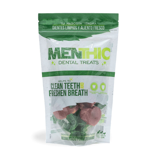 Mix Figuras Dentales para Perros Menthic 75 g – Snack Natural