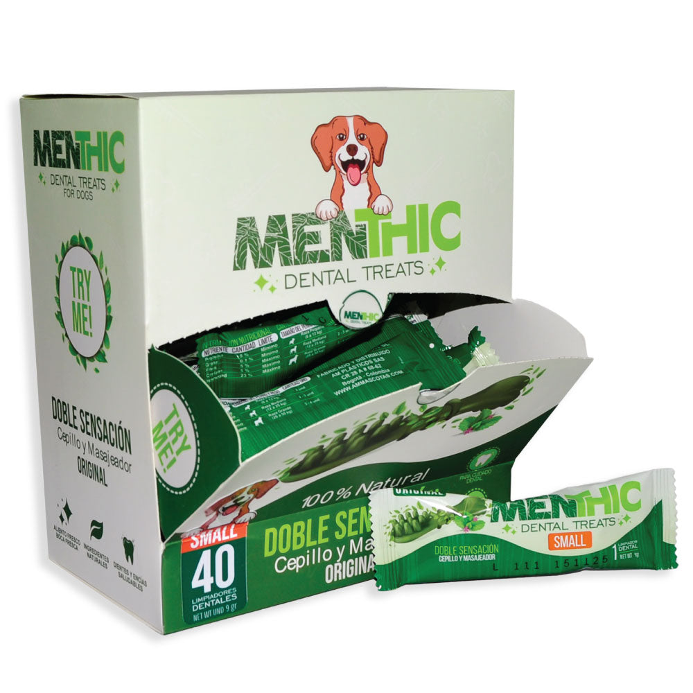 Menthic Caja Dispensadora Sachet - 40 und - Talla Small