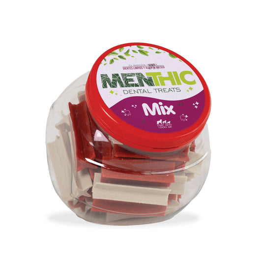 Sticks Dentales para Perros Menthic Bombonera 1000 g – Snack Natural