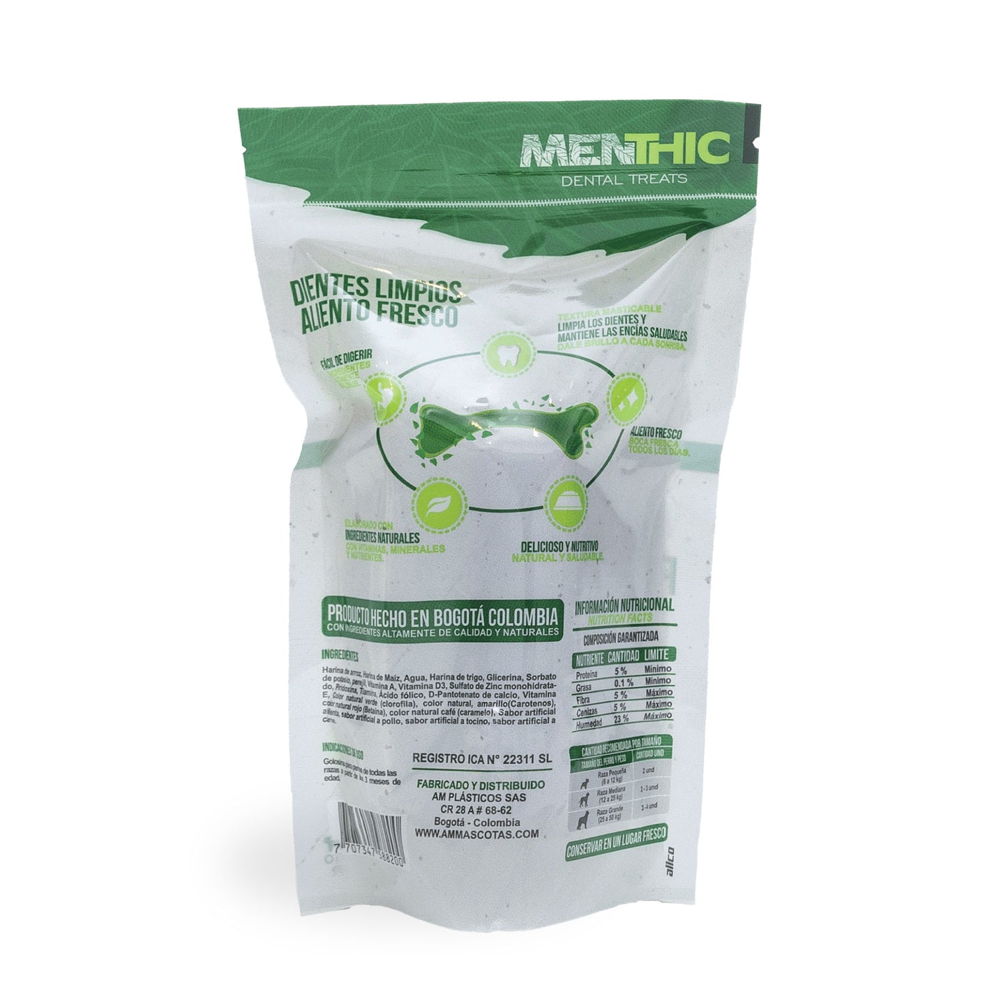 Mix Figuras Dentales para Perros Menthic 75 g – Snack Natural