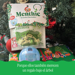Mix Snacks Menthic + Pelota Azul – Edición Navidad 300 gr