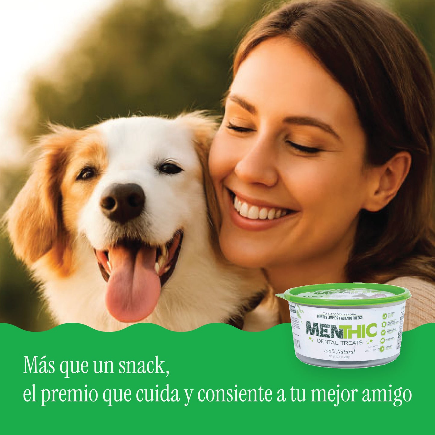 Mix Dentales para Perros Menthic Bombonera 500 g Medium  – Snack Natural