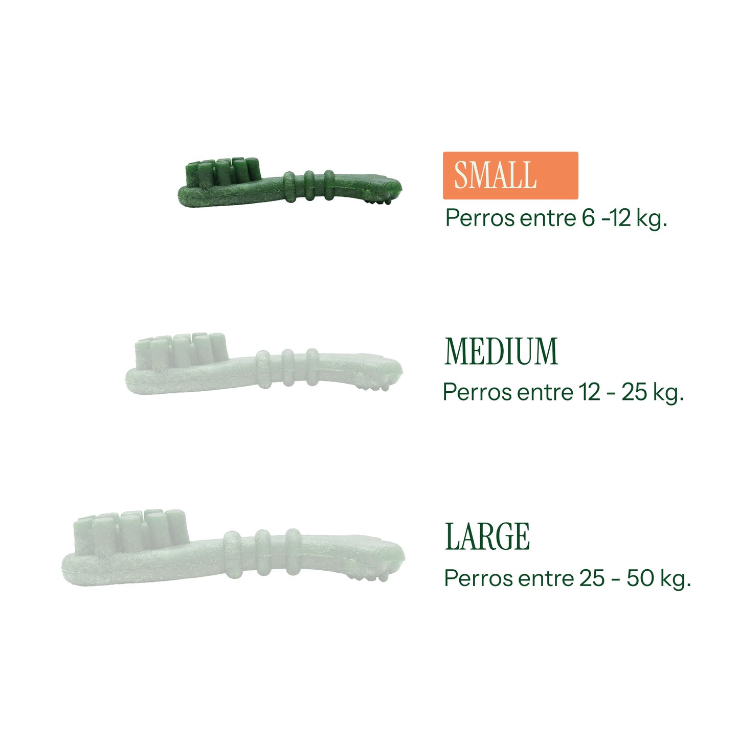Cepillos Dentales para Perros Menthic Small x20 (185g) – Snack Natural