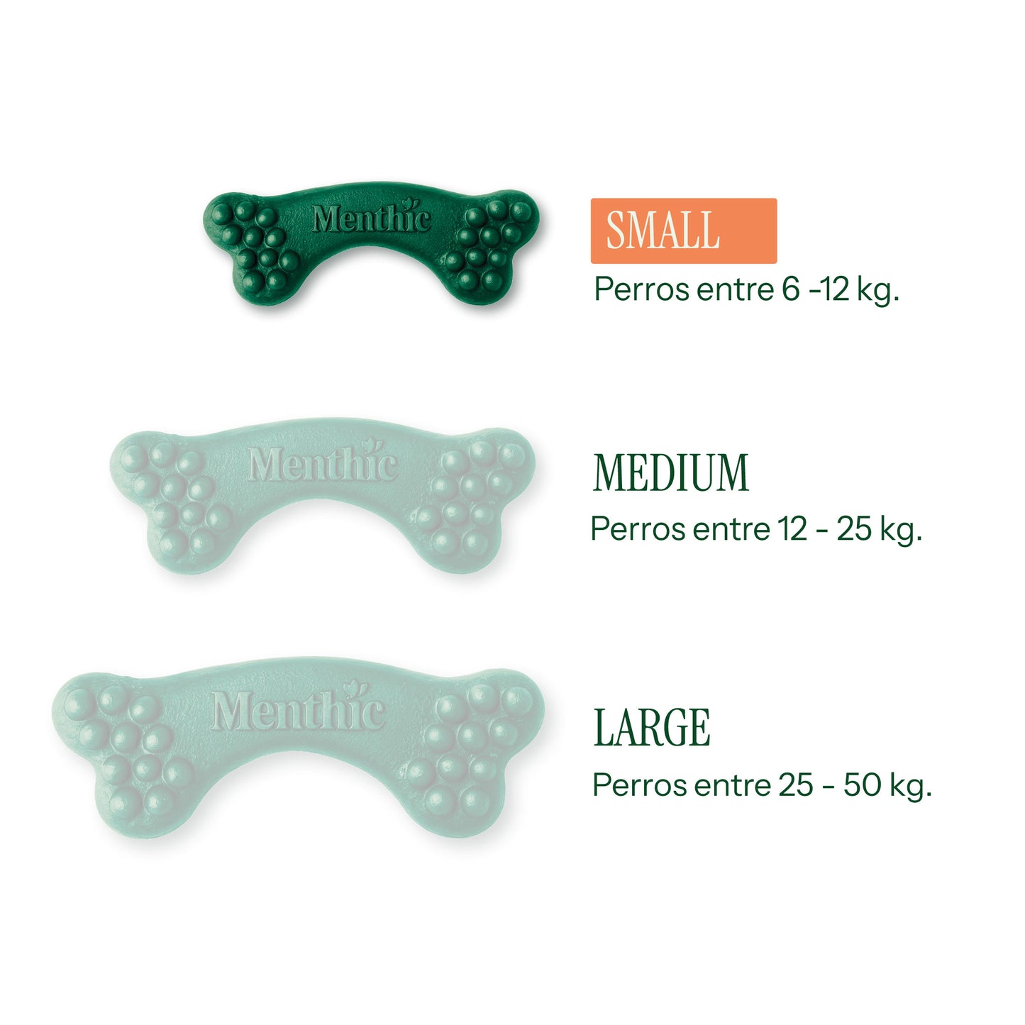Huesos Dentales para Perros Menthic Small x9 (79g) – Snack Natural