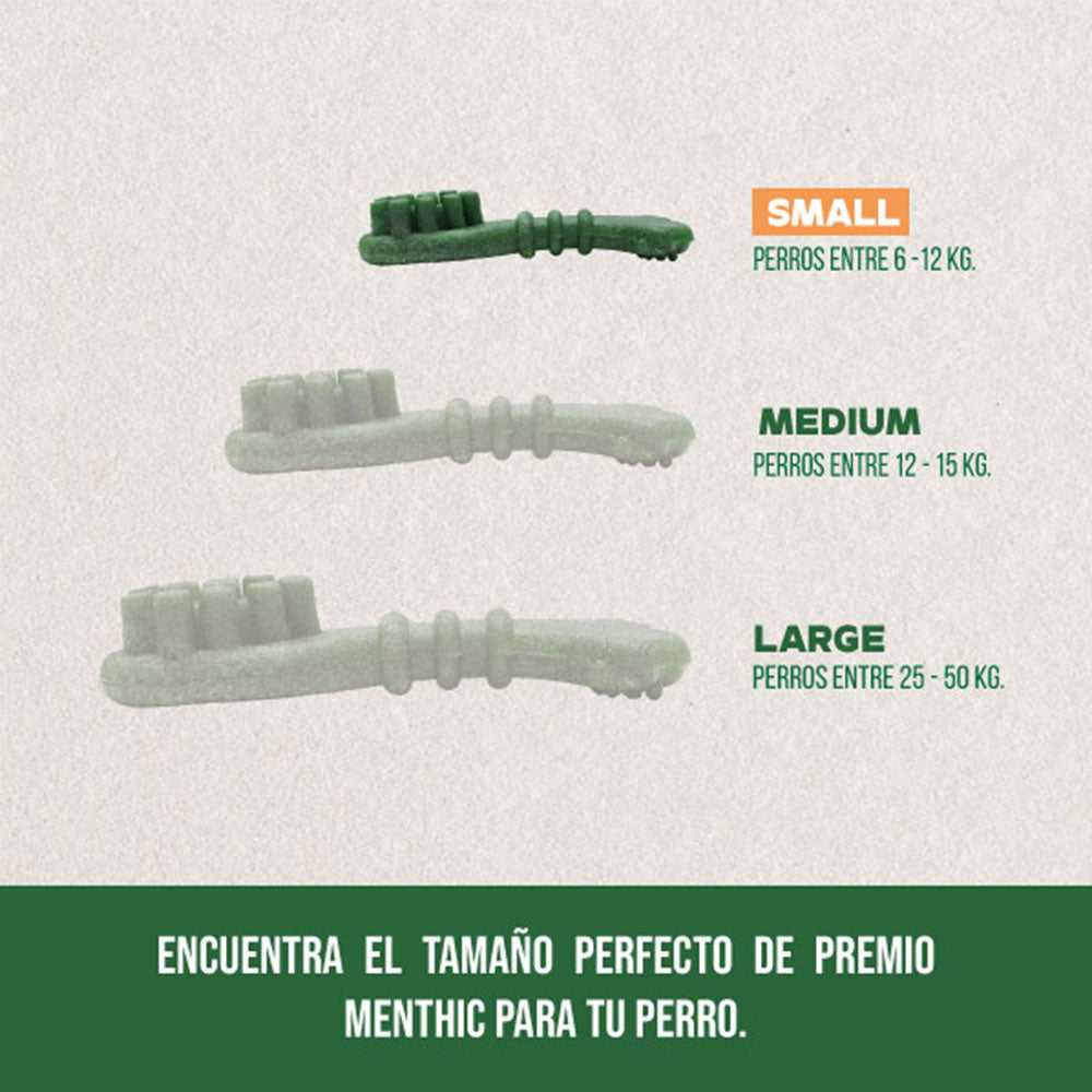 Menthic Dental Treats Cepillos Small, 20 unidades - ¡Lleva 5, Paga 4!