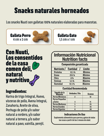 Nuuti Galletas Gato 150 gr - x 2 Unidades