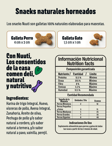 Nuuti Galletas Gato 150 gr - x 2 Unidades