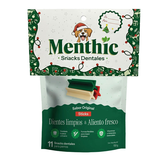 Sticks Dentales para Perros Menthic x11 (150g) - Snack Natural